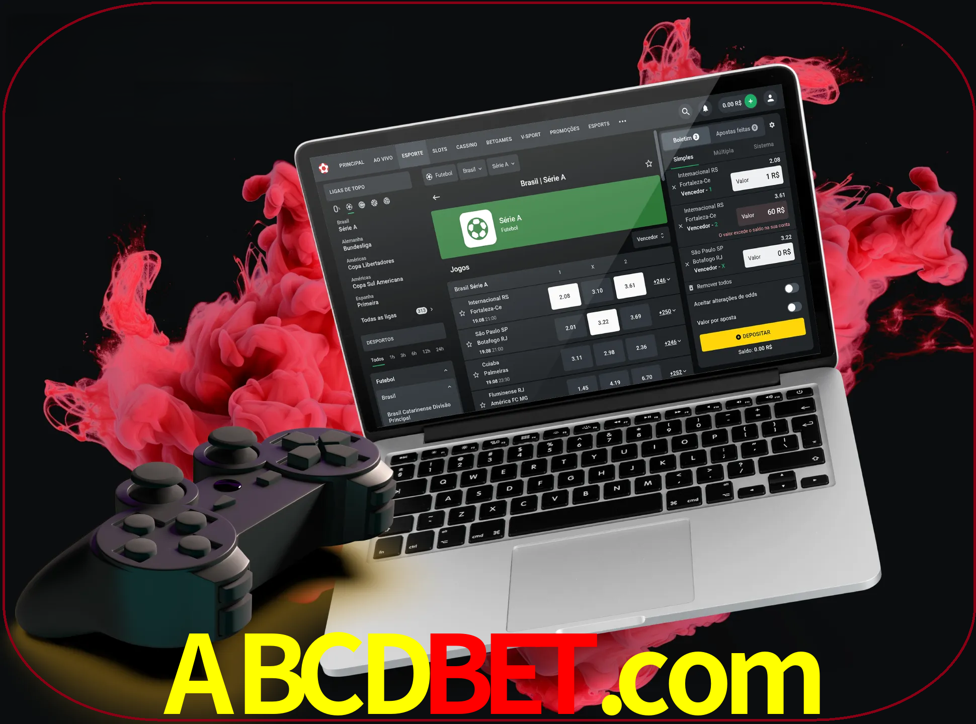 Visite a secção especial de jogos de vídeo em abcdbet para descobrir em que jogos pode apostar e ganhar muito dinheiro.