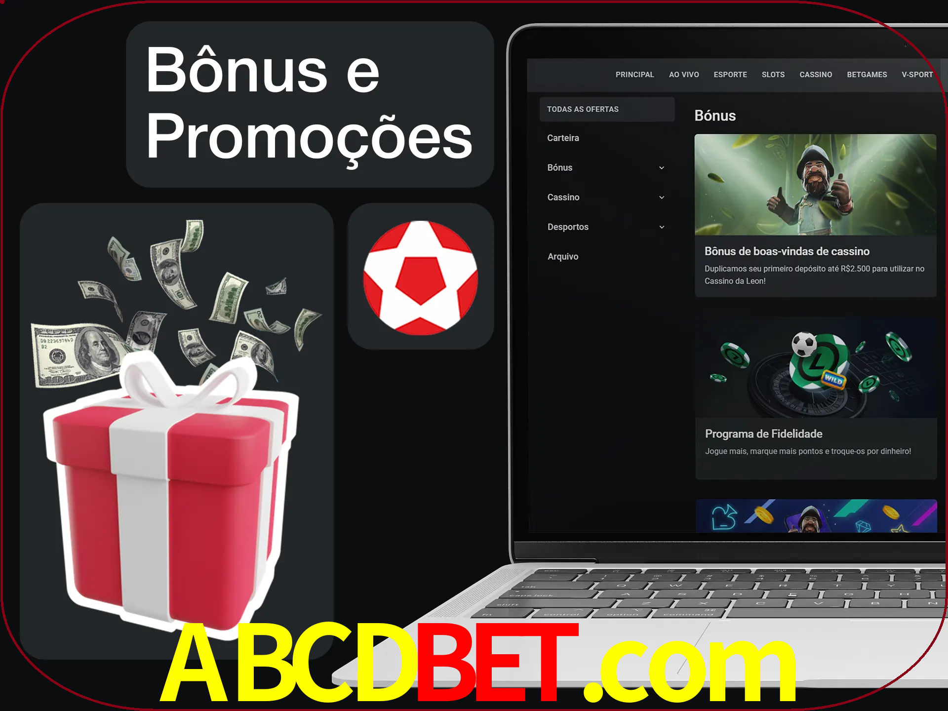 Verifique se há novos bônus e promoções.